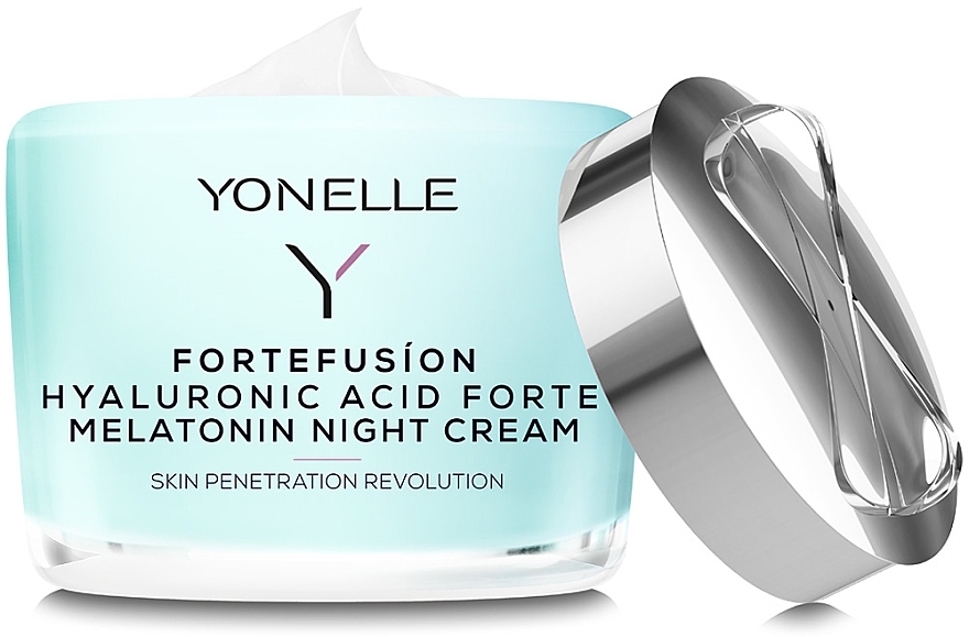 Нічний крем з мелатоніном і гіалуроновою кислотою - Yonelle Fortefusíon Hyaluronic Acid Forte Melatonin Night Cream — фото N2