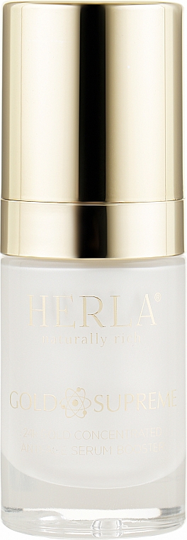 Антивікова сироватка для обличчя - Herla Gold Supreme 24K Gold Concentrated Anti-Age Serum Booster — фото N1