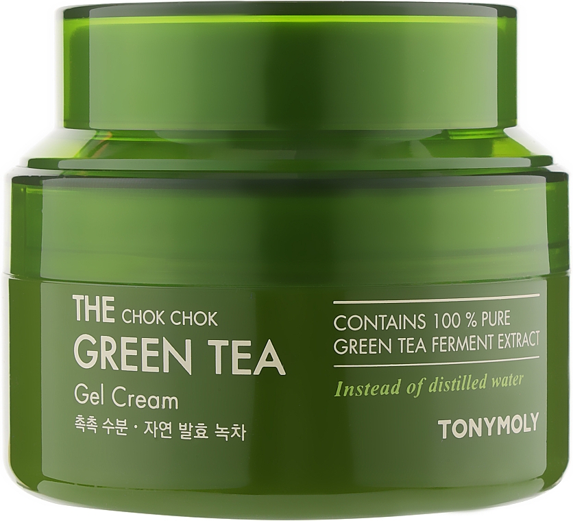 Крем-гель з екстрактом зеленого чаю - Tony Moly The Chok Chok Green Tea Gel Cream — фото N1