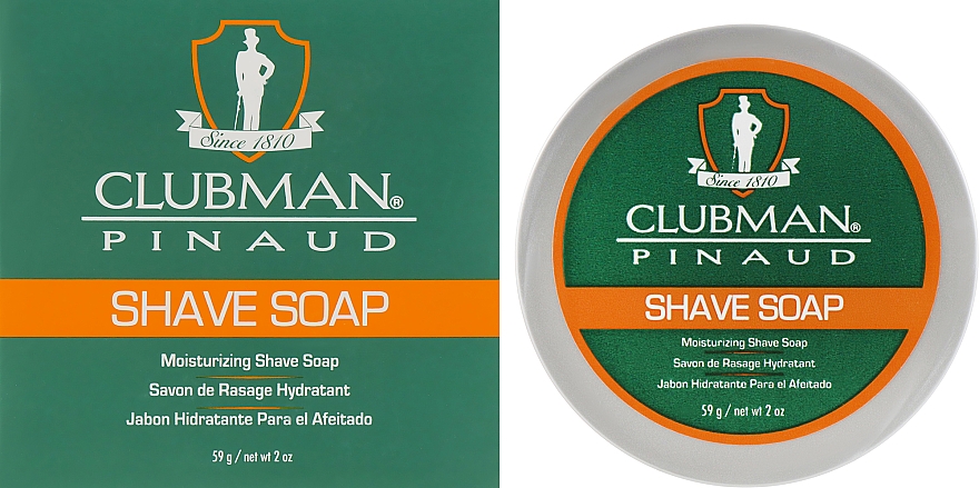 Натуральное мыло для бритья - Clubman Pinaud Shave Soap — фото N1