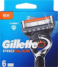 Парфумерія, косметика Змінні касети для гоління, 6 шт., картонне паковання - Gillette Fusion ProGlide