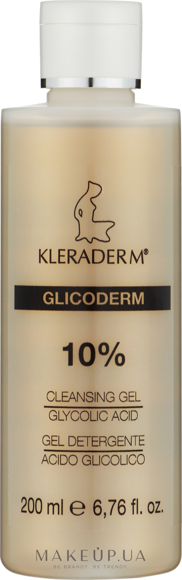 Гель очищувальний з 5% гліколевою кислотою для обличчя й тіла - Kleraderm Glicoderm 5% Cleansing Gel Glycolic Acid — фото 200ml