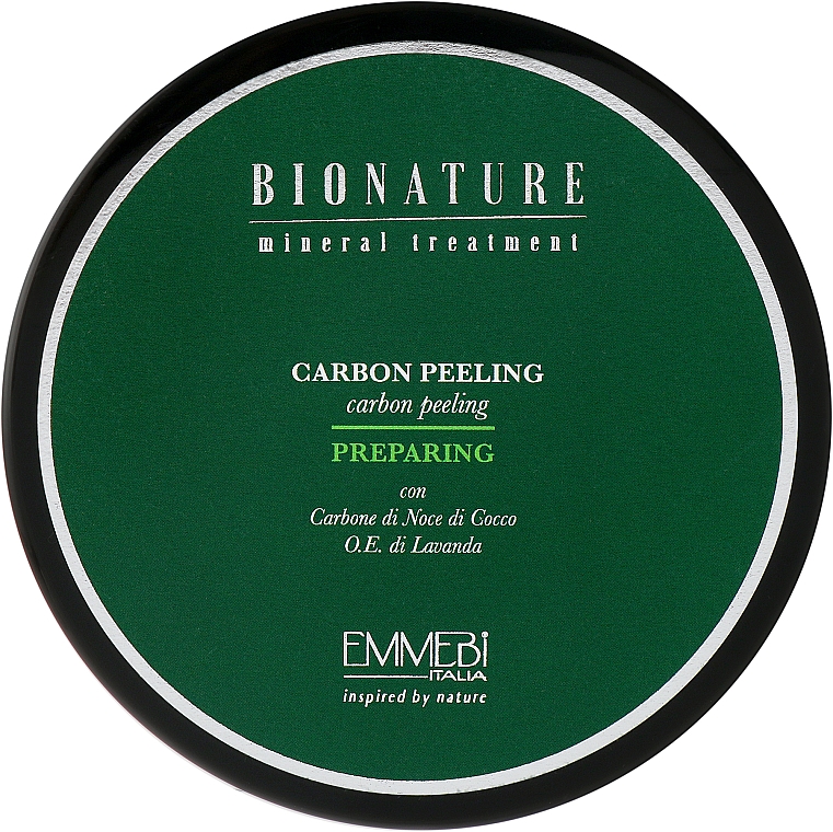 Пилинг для кожи головы с эфирным маслом лаванды - Emmebi Italia BioNatural Mineral Treatment Carbon Peel — фото N1