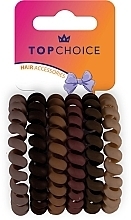 Парфумерія, косметика Резинка для волосся, 20018, 6 шт. - Top Choice Hair Accessories