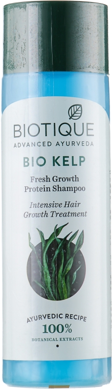 Живильний шампунь для росту і зміцнення волосся - Biotique Kelp Fresh Growth Protein Shampoo
