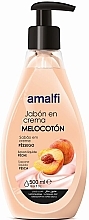 Парфумерія, косметика Крем-мило для рук "Peach" - Amalfi Cream Soap Hand