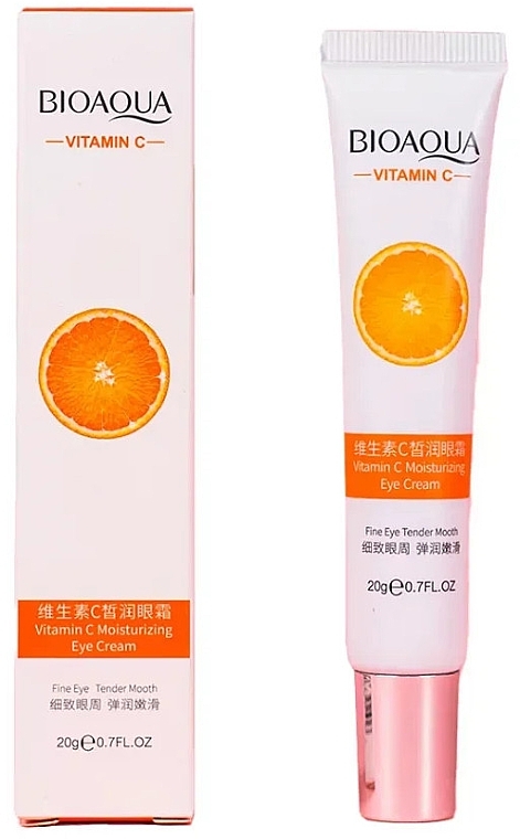 Крем для шкіри навколо очей з вітаміном С - Bioaqua Vitamin C Moisturizing Eye Cream — фото N1