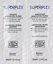 Набор ""Холодный блонд" - Barex Italiana SuperPlex (пробник) (sch/10ml + cond/10ml) — фото N1