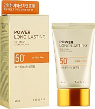 Духи, Парфюмерия, косметика Солнцезащитный крем - The Face Shop Power Long-Lasting Sun Cream SPF50+ PA+++