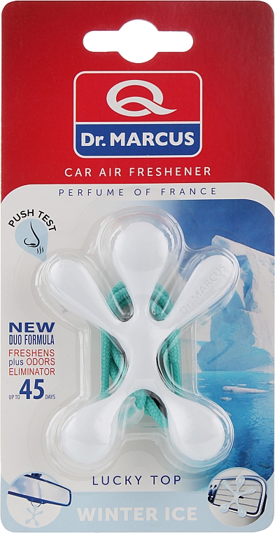 Ароматизатор воздуха для автомобиля "Зимний лед" - Dr.Marcus Lucky Top Winter Ice