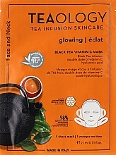 Витаминная маска для лица и шеи - Teaology Black Tea Vitamin C Mask — фото N1