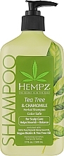 Парфумерія, косметика Шампунь із чайним деревом, ромашкою, веганським біотином для догляду за шкірою голови  - Hempz Daily Tree & Chamomile Shampoo Set With Vegan Biotin For Scalp Car
