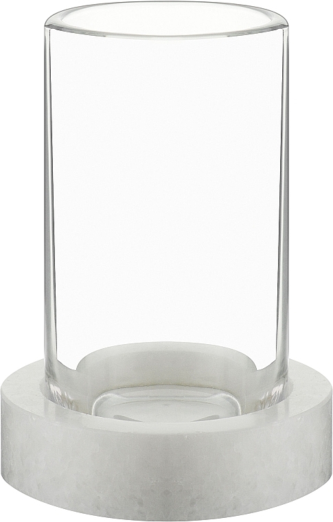Склянка для зубних щіток, біла - Q-Bath Pure Natural — фото N1