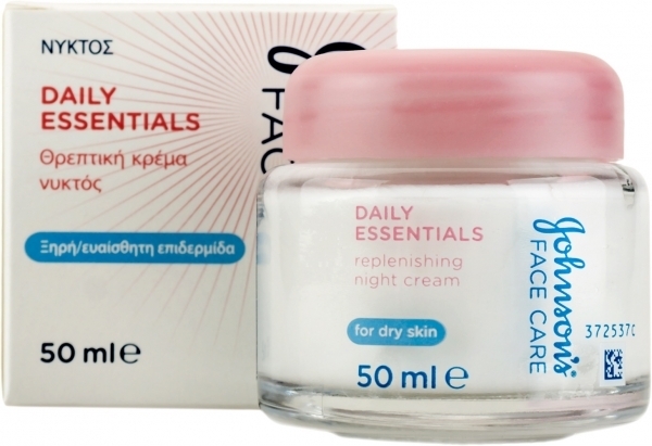 Ночной питательный крем для сухой кожи - Johnson’s® Daily Essentials Replenishing Night Cream