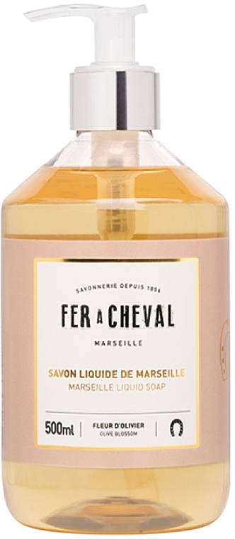 Рідке марсельське мило "Квітка оливи" - Fer A Cheval Marseille Liquid Soap Olive Blossom — фото N1