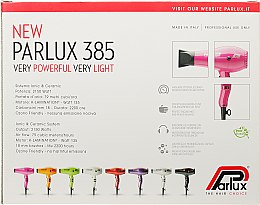 Фен для волос - Parlux 385 Power Light Ionic & Ceramic White — фото N3