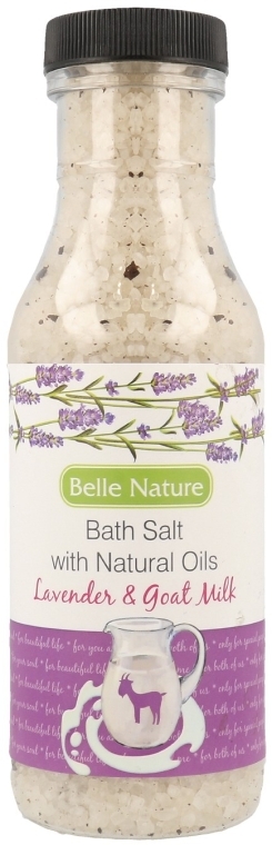 Сіль для ванни "Лаванда і козине молоко" - Belle Nature Bath Salt — фото N1