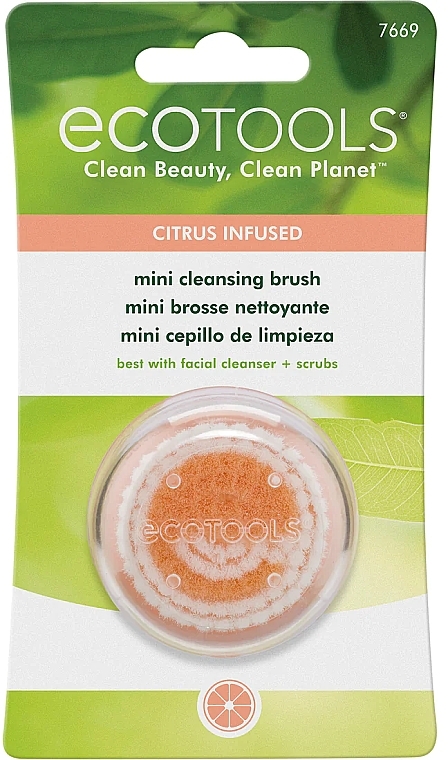 Очищающая минищетка для лица - EcoTools Mini Cleansing Brush — фото N3