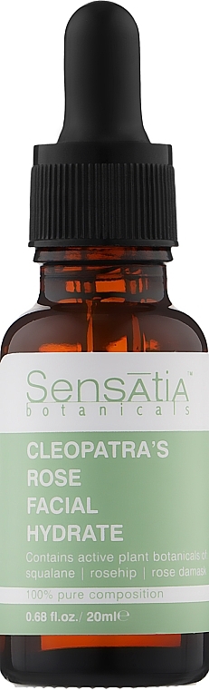 УЦЕНКА Увлажняющее масло для лица "Роза Клеопатры" - Sensatia Botanicals Cleopatra's Rose Facial Hydrate * — фото N1