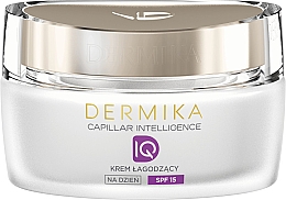 Парфумерія, косметика Заспокійливий денний крем для обличчя - Dermika Capillar Intelligence Soothing Day Cream SPF15