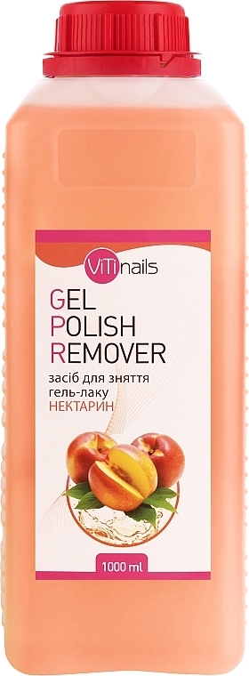Жидкость для снятия гель-лака с экстрактом нектарина - ViTinails Gel Polish Remover — фото N3