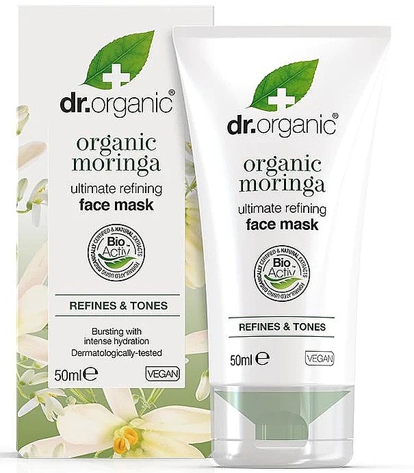 Маска для обличчя з олією насіння моринги - Dr. Organic Moringa Face Mask — фото N1