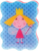 Парфумерія, косметика Губка банна дитяча, Princess Holly, блакитна - Suavipiel Ben & Holly's Bath Sponge