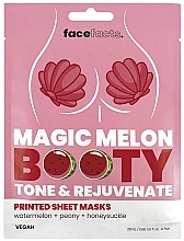 Парфумерія, косметика Зміцнювальна тканинна маска для сідниць "Кавун" - Face Facts Magic Melon Booty Sheet Masks