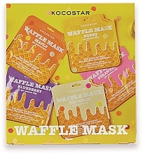 Парфумерія, косметика Набір - Kocostar Waffle Mask Kit 5 (f/mask/5x40g)