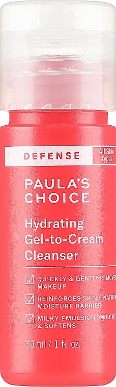 Зволожувальний очищувальний гель-крем - Paula's Choice Hydrating Gel-to-Cream Cleanser — фото N1