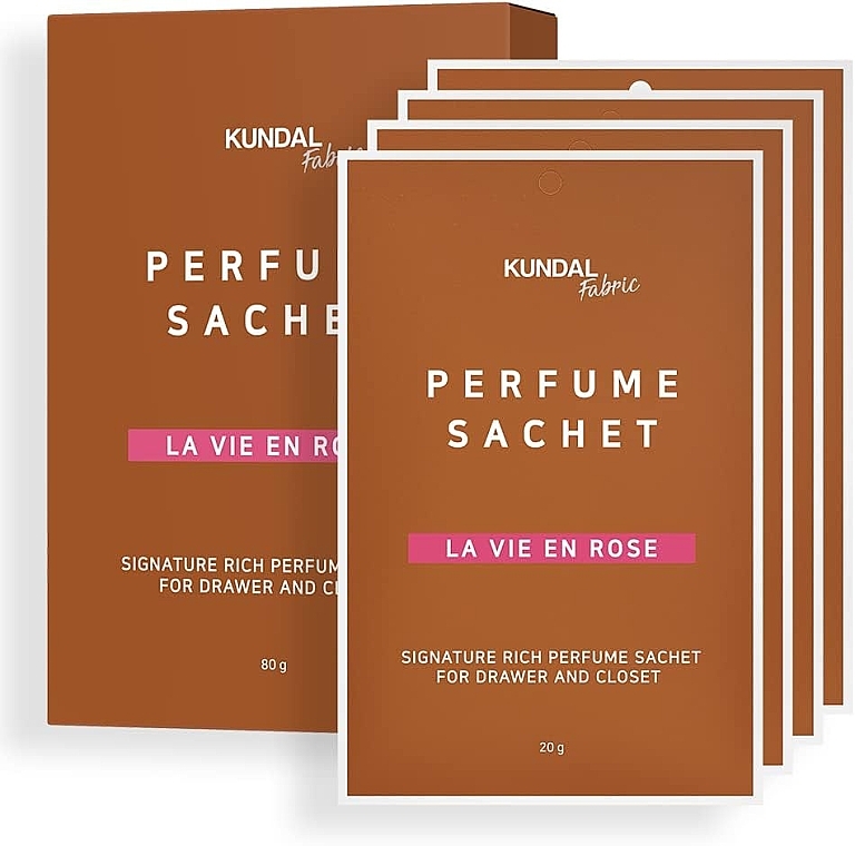 Ароматичне саше - Kundal Fabric La Vie En Rose Signature Rich Perfume Sachet — фото N1