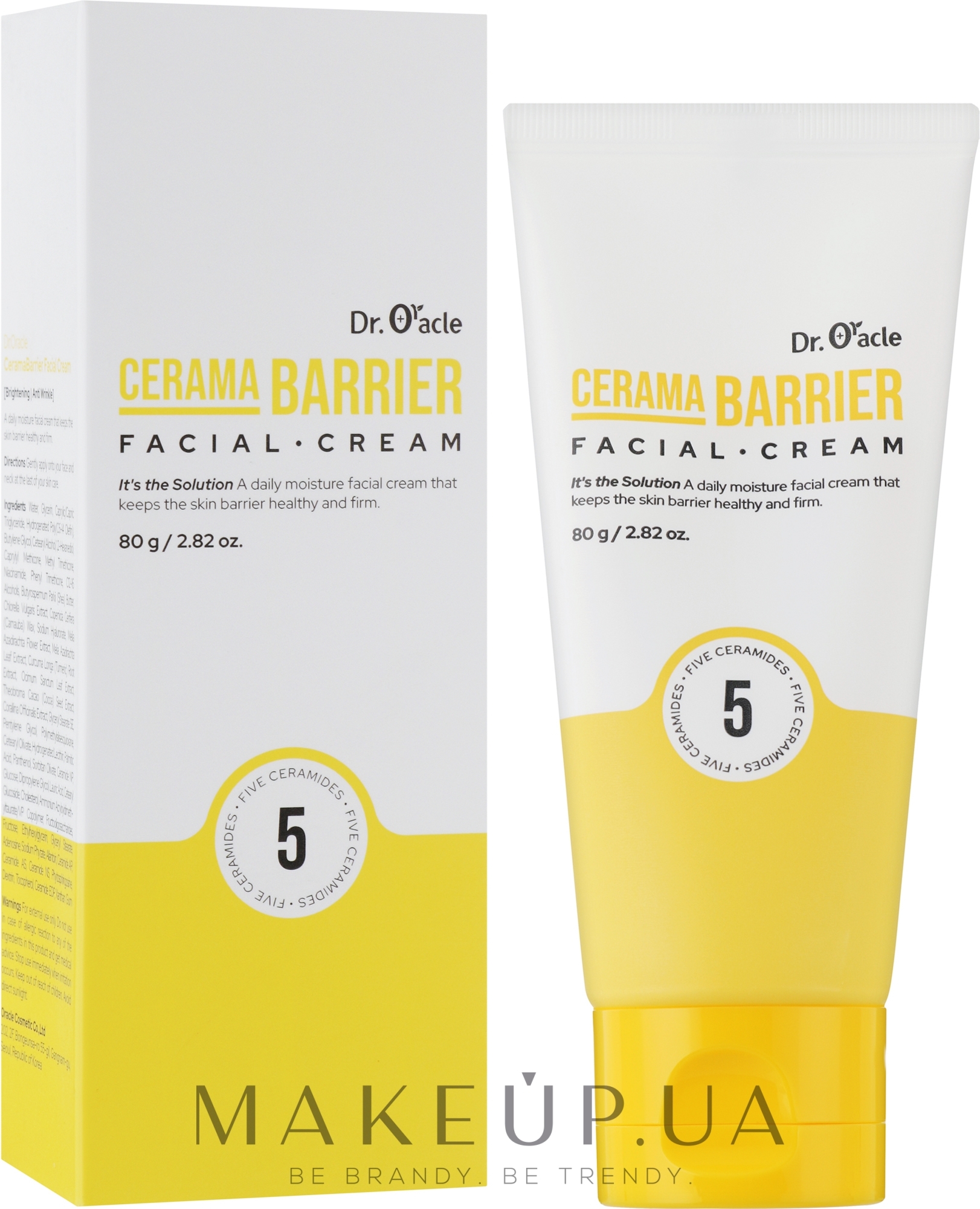 Крем для обличчя відновлення шкірного бар'єру з керамідами - Dr. Oracle Cerama Barrier Facial Cream — фото 80g