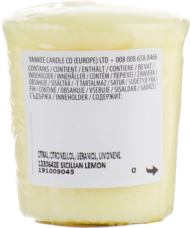 Ароматическая свеча "Сицилийский лимон" - Yankee Candle Sicilian Lemon — фото N2
