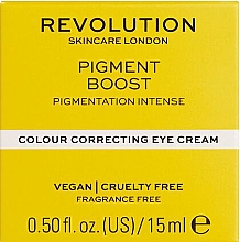 Корректирующий крем для кожи вокруг глаз - Revolution Skincare Pigment Boost Colour Correcting Eye Cream — фото N3