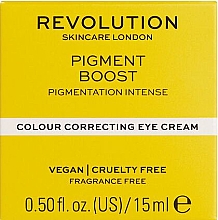 Коригувальний крем для шкіри навколо очей - Revolution Skincare Pigment Boost Colour Correcting Eye Cream — фото N3