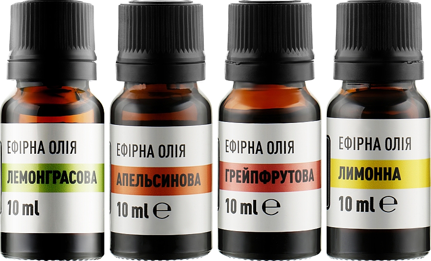 Набір ефірних олій "Соковитий цитрус" - Flora Secret (oil/4x10ml) — фото N2