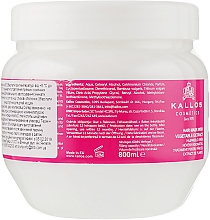 Маска для сухого і пошкодженого волосся - Kallos Cosmetics Placenta — фото N4