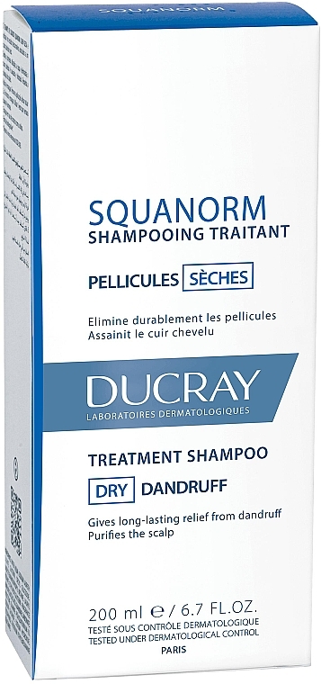 Шампунь от сухой перхоти - Ducray Squanorm Selezhel Shampoo — фото N2