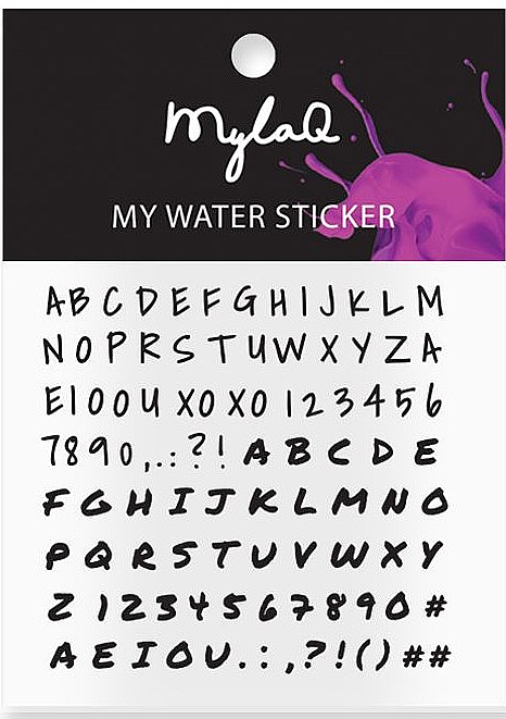 Наклейки для ногтей "Алфавит" - MylaQ My Alphabet Sticker — фото N1