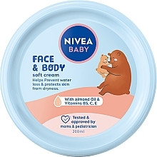 Крем для обличчя й тіла - Nivea Baby Face & Body Soft Cream — фото N1
