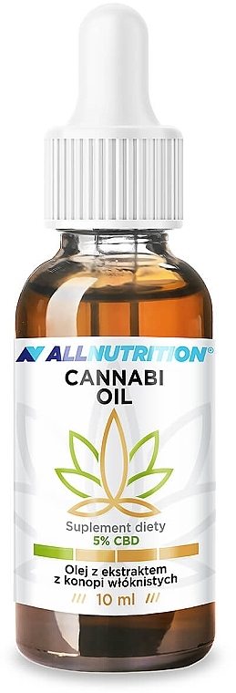 Масло с экстрактом конопли - Allnutrition Cannabi Oil 5% CBD (картонная упаковка) — фото N1