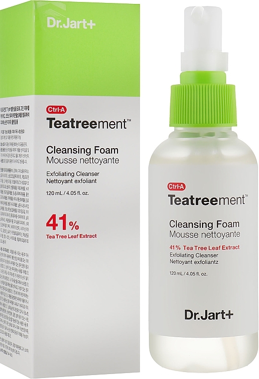 Пенка для умывания с экстрактом чайного дерева - Dr. Jart+ Ctrl-A 41% Teatreement Cleansing Foam  — фото N1