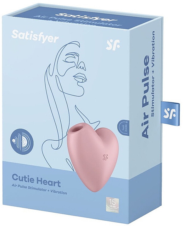 Вибратор розовый - Satisfyer Cutie Heart Stimulator & Vibrator Pink — фото N1