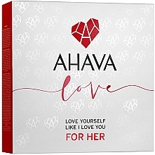 Набор - Ahava Valentines Kit For Her (sh/gel/200ml + h/cr/100ml + f/mask/15ml) — фото N2