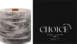 Парфумована свічка "Fireside", мармур - Choice Aroma Candle — фото N2