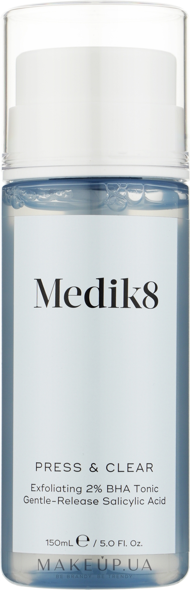 Отшелушивающий ВНА-тоник с 2% инкапсулированной салициловой кислотой - Medik8 Press & Clear — фото 150ml