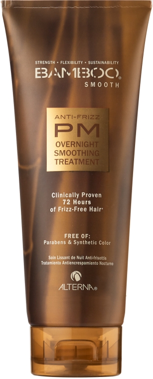 Ночной разглаживающий концентрат для гладкости волос с экстрактом бамбука - Alterna Bamboo Smooth Anti-Frizz PM Overnight Smoothing Treatment — фото N1