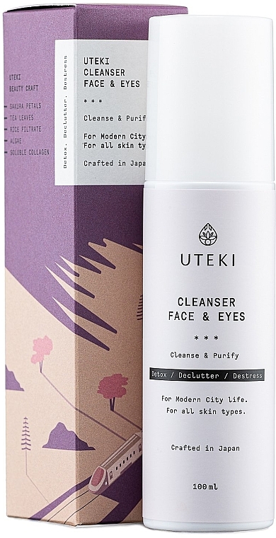 Очищувальний засіб для обличчя й очей - Uteki Cleanser Face & Eyes — фото N1