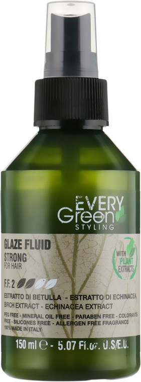 Крем-блиск для волосся сильної фіксації - Dikson Every Green Glaze Fluid Strong — фото N1