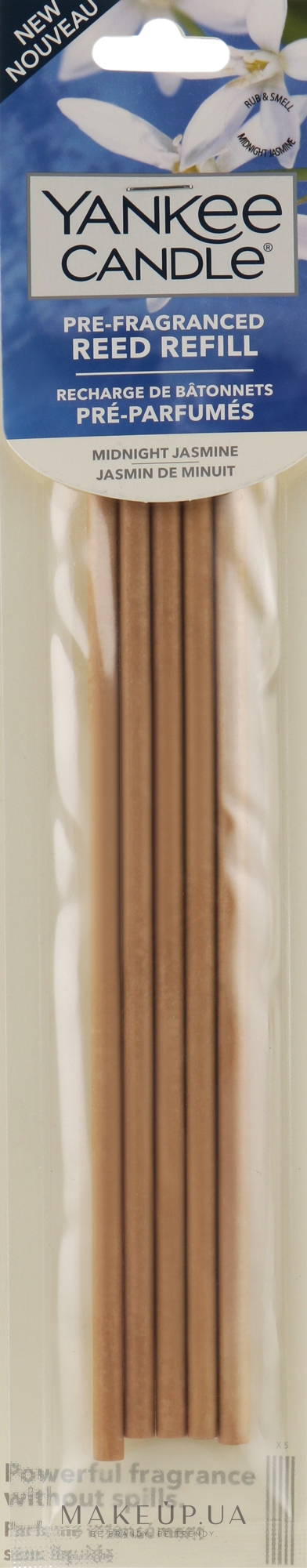 Ароматичні палички - Yankee Candle Midnight Jasmine Pre-Fragranced Reed Refill — фото 5шт